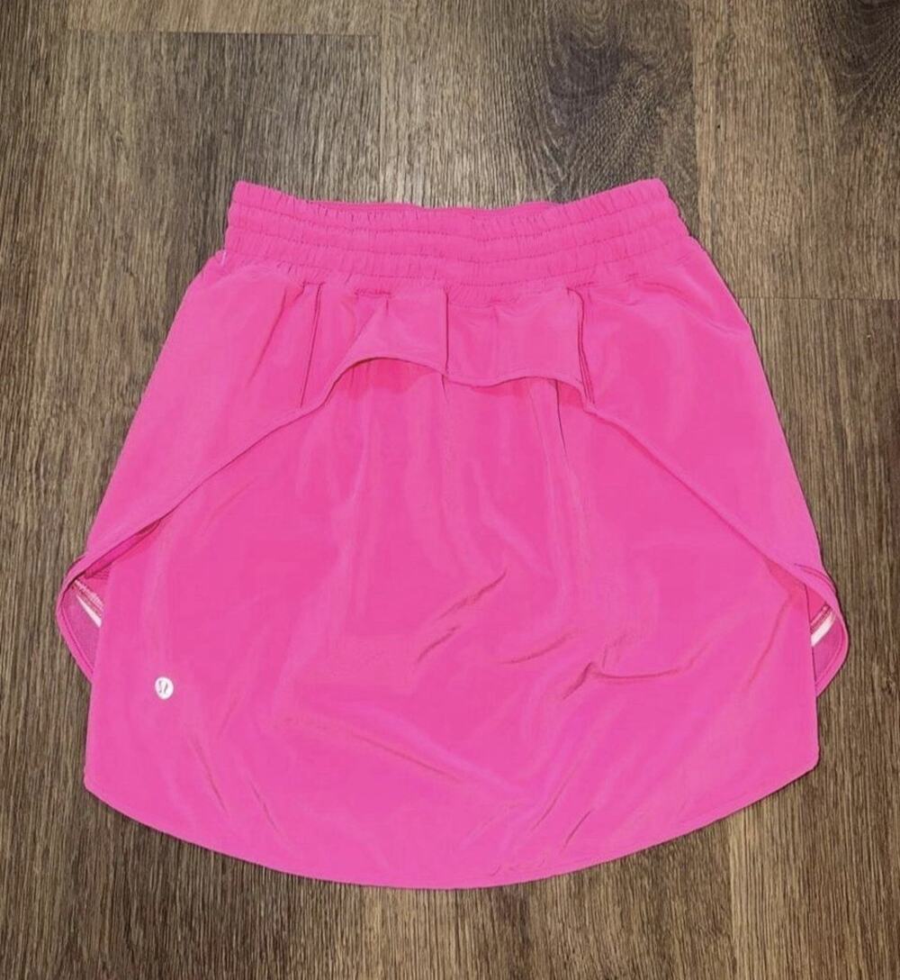 Lululemon Hotty Hot Lined Skirt Skort Sonic Pink Sz 6